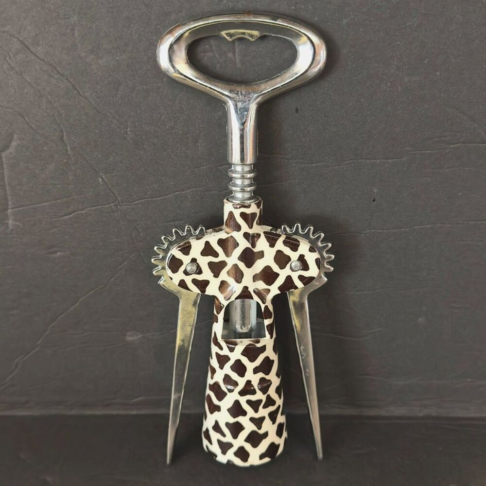 Unbranded Giraffe Metal Wine Bottle Opener - Heavy Metal- 9" T x 3.5" W